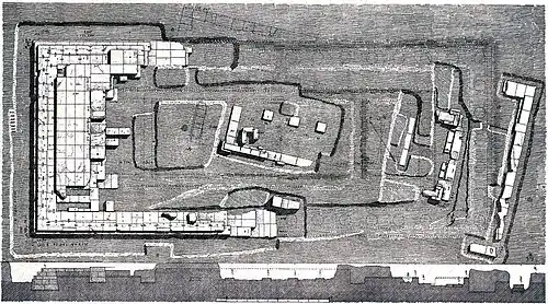 Ionic temple c. 5th century BC, with earlier c. 7th–6th century BC below.