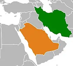 Map of the Middle East