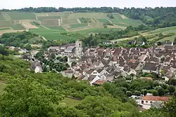 A general view of Irancy