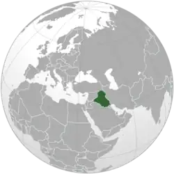 Location of Iraq