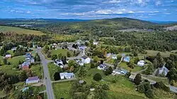 Irasburg, VT, from the southwest