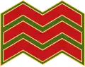 Sergeant (Irish: Sáirsint) (Irish Army)[73]