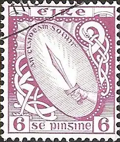 Image 20Claíomh Solais on an Ireland stamp printed in 1922 (from List of mythological objects)