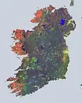 A composite of Ireland's land cover derived from Sentinel-1A data.