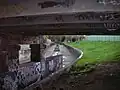 Under the Church St bridge and Iron Cove Creek