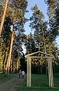 Iron gates in Vepriai Way of the Cross