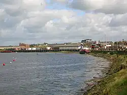 The Scottish Maritime Museum with the old ICI Explosives tug MV&nbsp;Garnock to the right