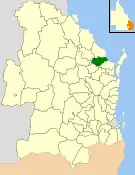 Location within Queensland