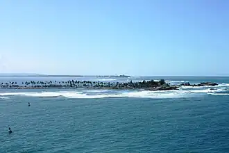 Isla de Cabras from El Morro fortress in Old San Juan historic quarter