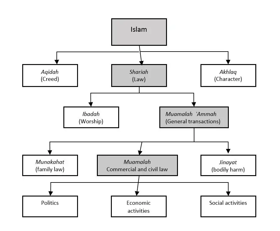 Aspects of Islam including fiqh