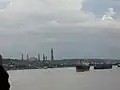 Mosque seen from the Mahakam Bridge.