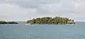 The Agios Dionysios island, at the Gulf of Igoumenitsa