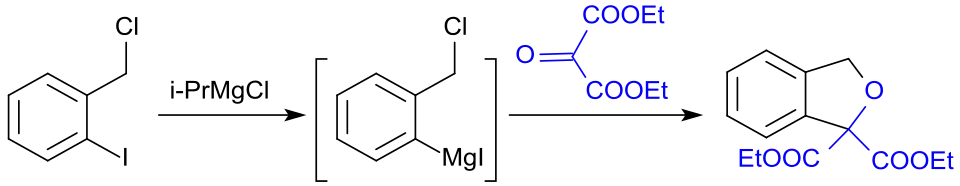 Synthese von Isobenzofuranen mit Diethylmesoxalat