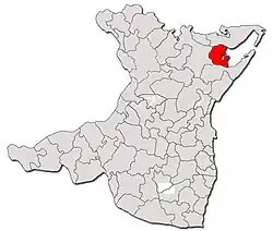 Location in Constanța County