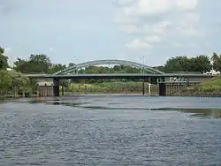 Delftor Bridge crossing the river Stör