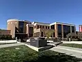 Jackson Library (2003) and University Fountain (2016)