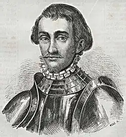 A young man with a mustache