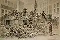 Street barricade 26 May 1848, Vienna