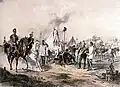 Count Franz von Schlick on battlefield during the Hungarian Revolution of 1848
