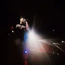 J57 performing during a tour in 2014