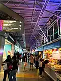 Concourse area of JB Sentral Station and retail shops siding the linkbridge across Jalan Tun Abdul Razak to Johor Bahru City Square, Komtar JBCC and future Bukit Chagar RTS Station.
