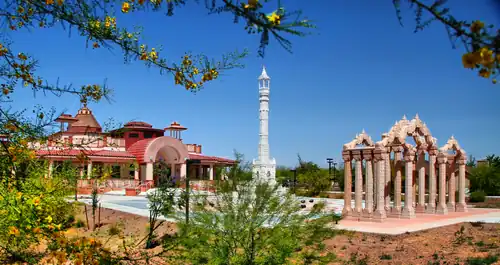 Exteriors of the Jain temple in Phoenix, Arizona