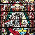 JE Nuttgens. Side Light (Detail), East Window, St Etheldreda's Church, Ely Place, London