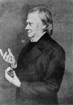 Drawing of Johann F. C. Hessel