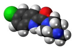 Ball-and-stick model of the JNJ-7777120 molecule