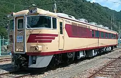 Preserved JNR KiHa 181 series DMU car