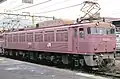 EF81 301 in light red livery in August 1992