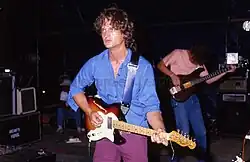 James Phillips on stage,1987, at the Free People's Concert in Johannesburg, South Africa.