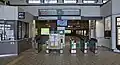 Station entrance gates