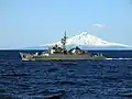 JS Ishikari underway on 27 April 2014.