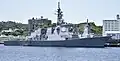 JS Kirishima moored next to JS&nbsp;Mogami, 24 May 2022