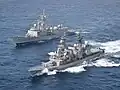 JS Yūgiri sails with PNS&nbsp;Alamgir, 10 July 2021