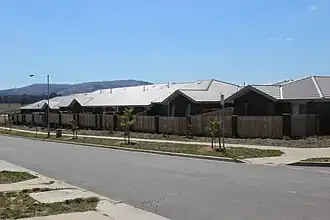 Some of the first houses in Jacka