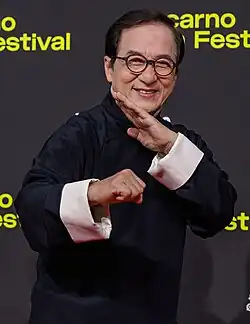 A smiling Jackie Chan