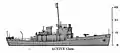 Recognition drawing of the Active class as seen in World War II. From Office of Naval Intelligence Recognition handbook 222 (ONI-222).