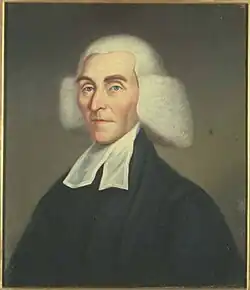 Portrait of an 18th-century Anglican clergyman in wig and clerical attire