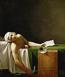 Jacques-Louis David, The Death of Marat, 1793.