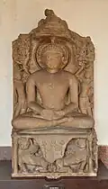 Neminath idol, Government Museum, Mathura, 12th Century
