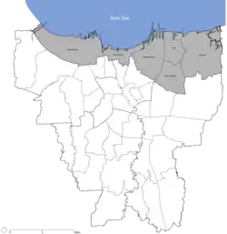 Location of Kali Besar