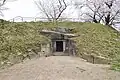 The front courtyard of the stone chamber