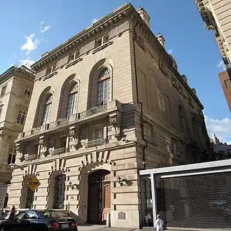 View of the James A. Burden House from 91st Street