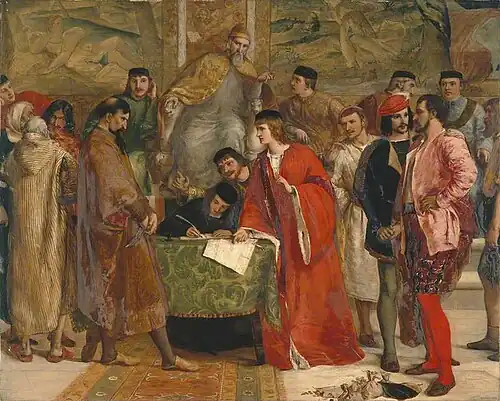 The Defeat of Shylock by James Clarke Hook