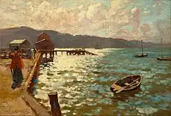 Wellington Harbour, 1894, Wellington, by James Nairn. Gift of Miss Mary Newton, 1939. Te Papa (1939-0009-2)