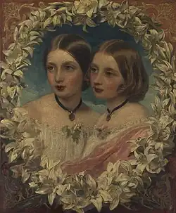 Princess Helena and Princess Luise, 1857 (Royal Collection)
