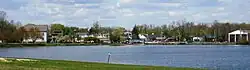 Jamesburg as seen across Lake Manalapan from Thompson County Park