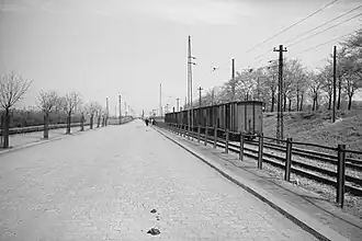 "Balkan Ekspress" along present-day Szopienicka Street in 1937